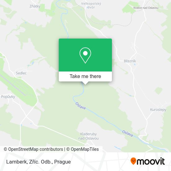 Lamberk, Zříc. Odb. map