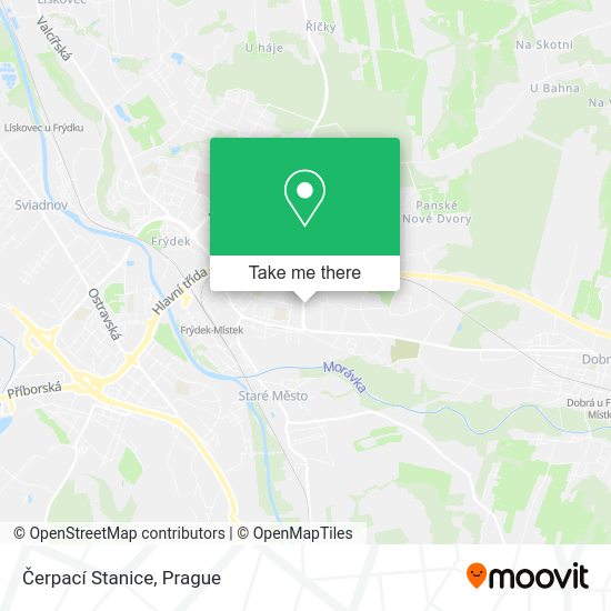 Карта Čerpací Stanice