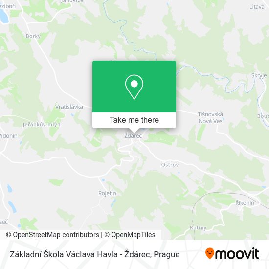 Základní Škola Václava Havla - Ždárec map
