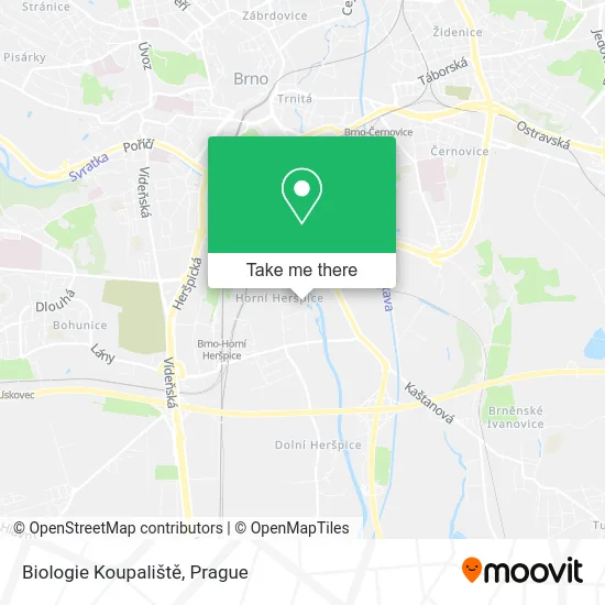 Карта Biologie Koupaliště