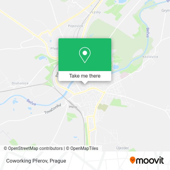 Карта Coworking Přerov