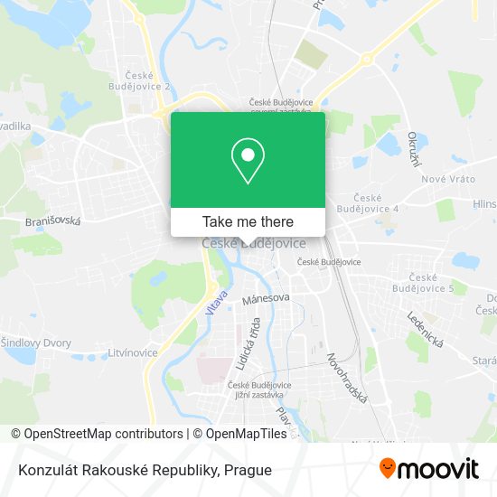 Konzulát Rakouské Republiky map