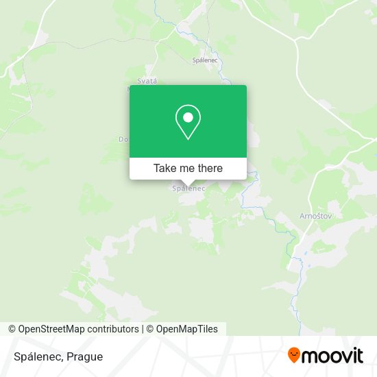 Карта Spálenec