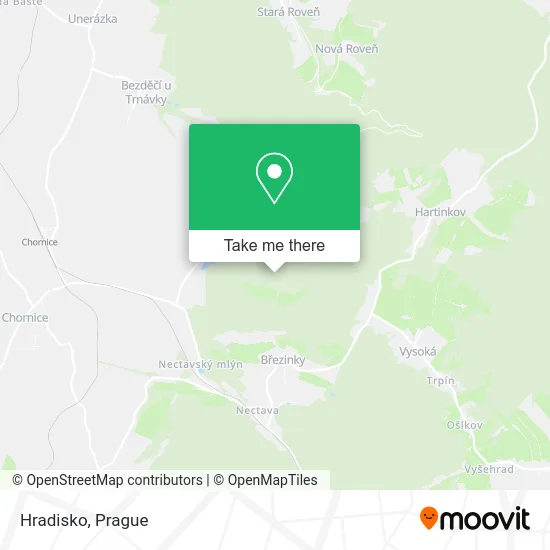 Карта Hradisko