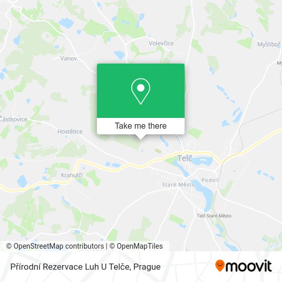 Přírodní Rezervace Luh U Telče map