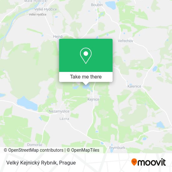 Velký Kejnický Rybník map
