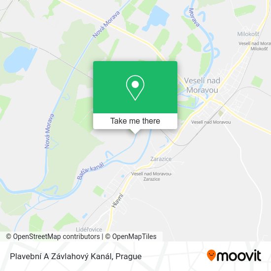 Plavební A Závlahový Kanál map
