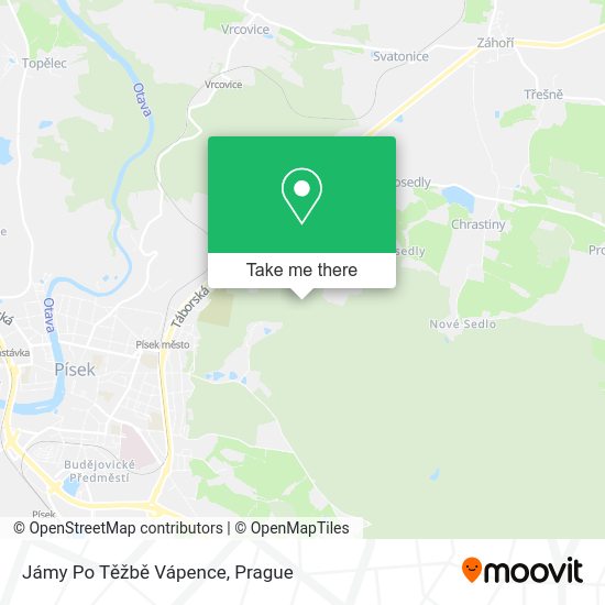 Jámy Po Těžbě Vápence map