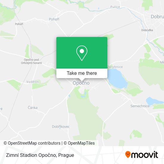 Zimní Stadion Opočno map