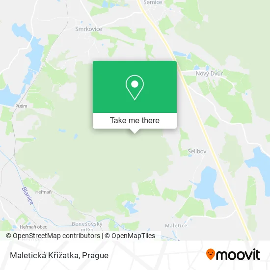 Карта Maletická Křižatka