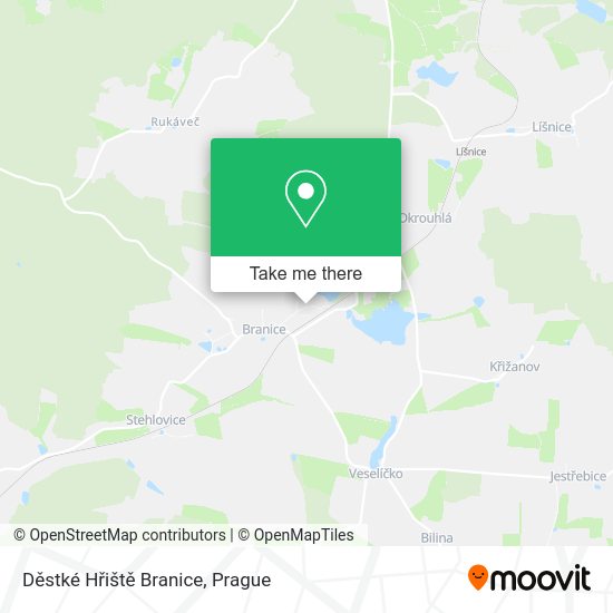 Děstké Hřiště Branice map