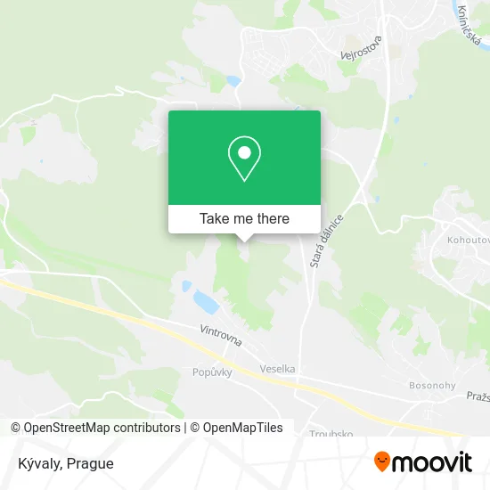 Kývaly map