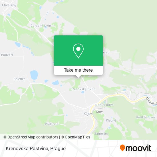 Křenovská Pastvina map