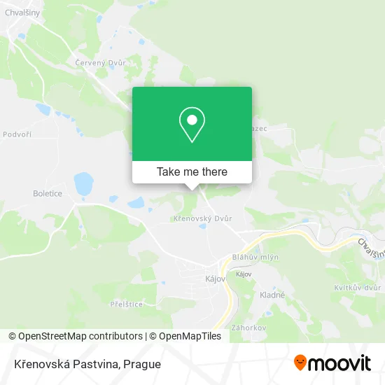 Křenovská Pastvina map