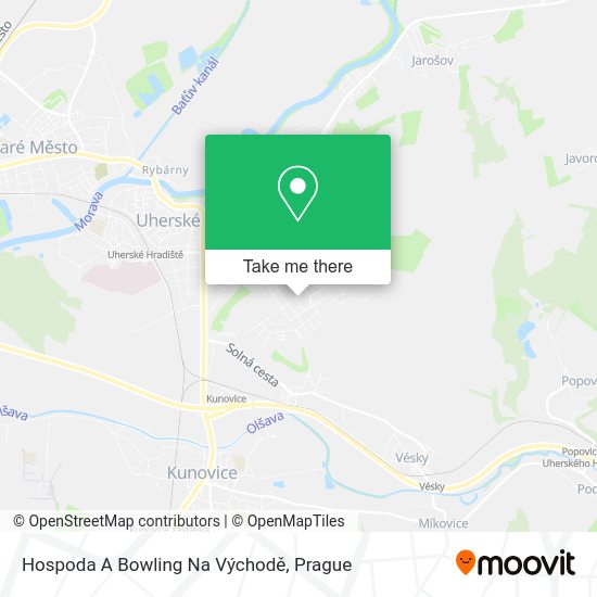 Hospoda A Bowling Na Východě map