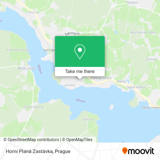 Карта Horní Planá Zastávka