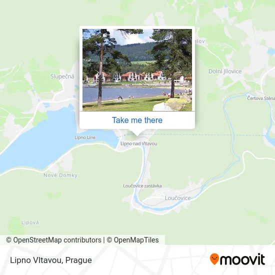 Карта Lipno Vltavou