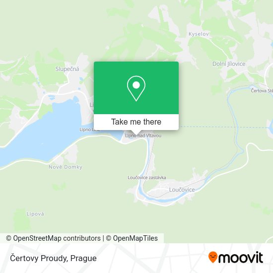 Čertovy Proudy map