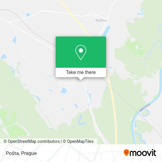 Карта Pošta