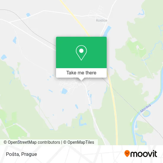 Карта Pošta