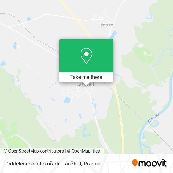 Oddělení celního úřadu-Lanžhot map