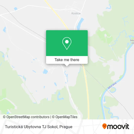 Карта Turistická Ubytovna TJ Sokol