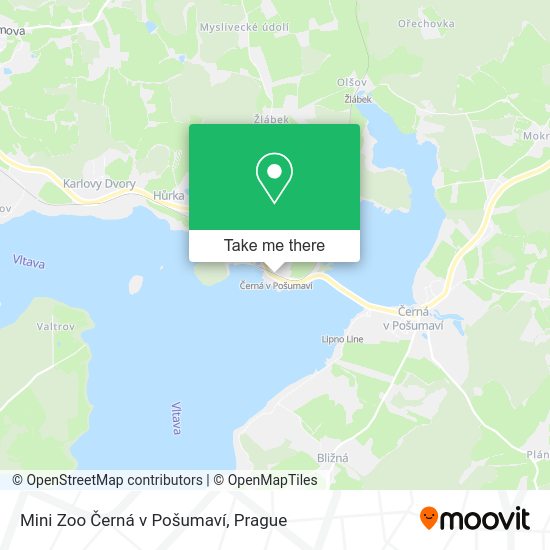 Mini Zoo Černá v Pošumaví map