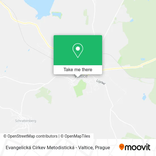 Карта Evangelická Církev Metodistická - Valtice