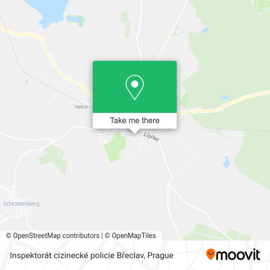 Inspektorát cizinecké policie Břeclav map