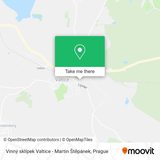 Vinný sklípek Valtice - Martin Štěpánek map