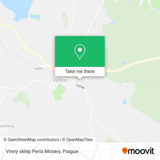 Vinný sklep Perla Moravy map