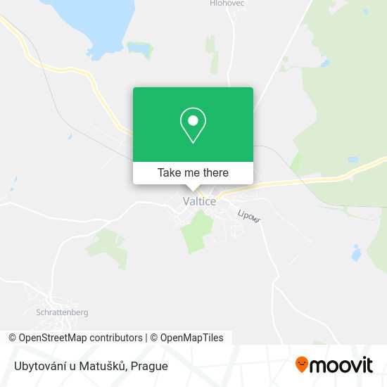 Ubytování u Matušků map