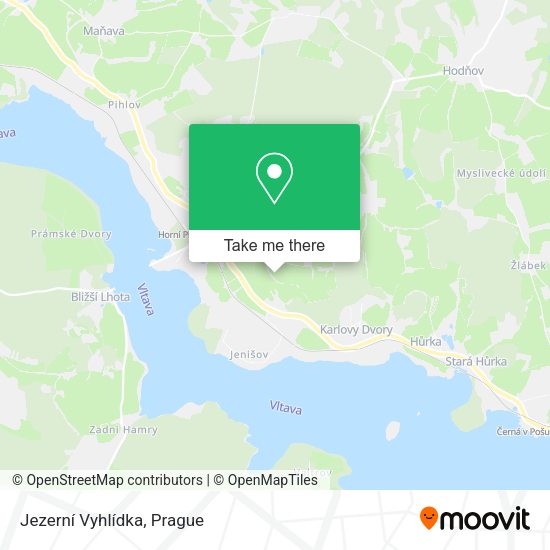 Jezerní Vyhlídka map