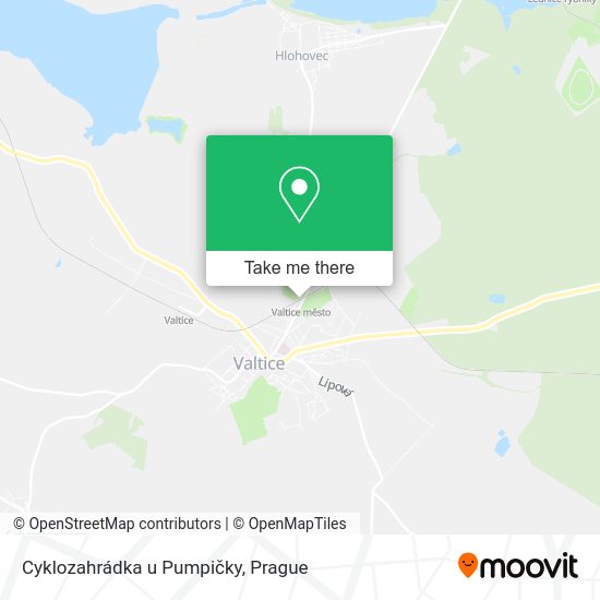 Cyklozahrádka u Pumpičky map