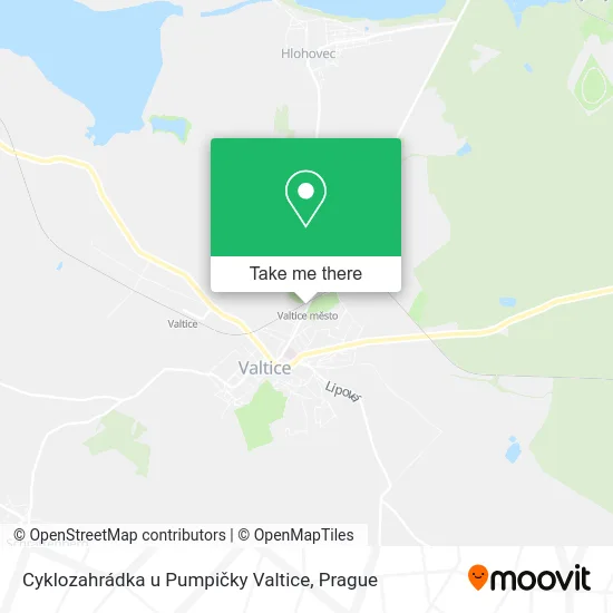 Карта Cyklozahrádka u Pumpičky Valtice