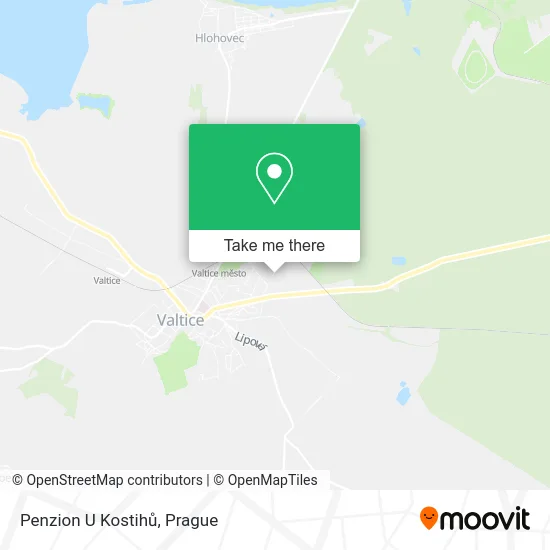 Карта Penzion U Kostihů