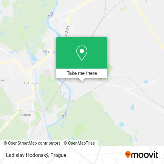 Ladislav Hodonský map
