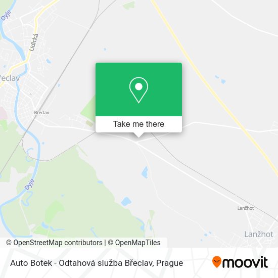 Auto Botek - Odtahová služba Břeclav map