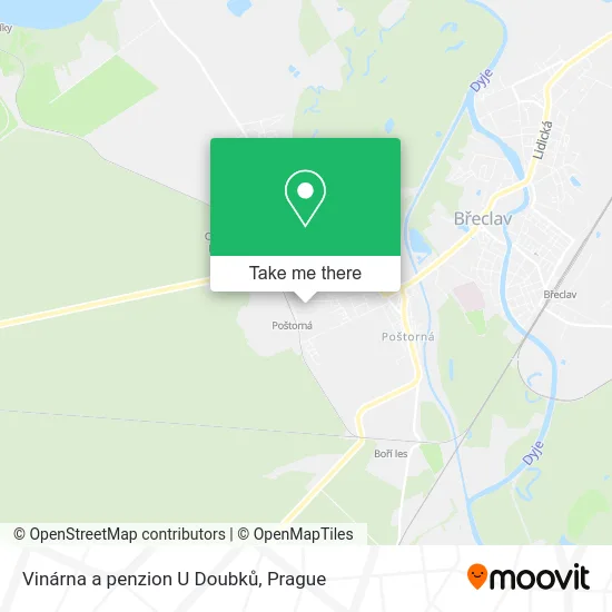 Карта Vinárna a penzion U Doubků