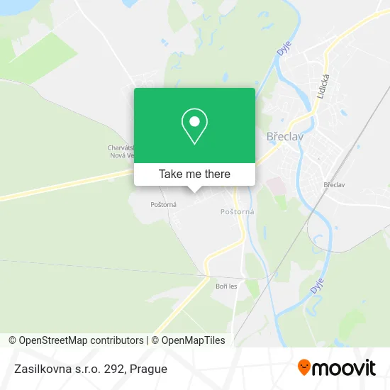 Карта Zasilkovna s.r.o. 292