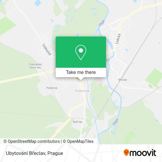 Ubytování Břeclav map
