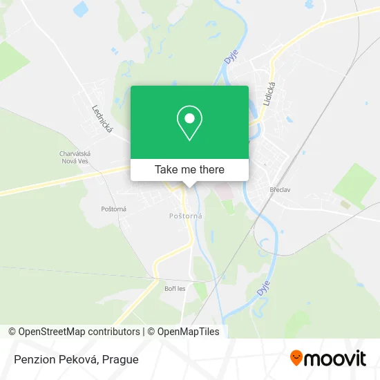 Карта Penzion Peková