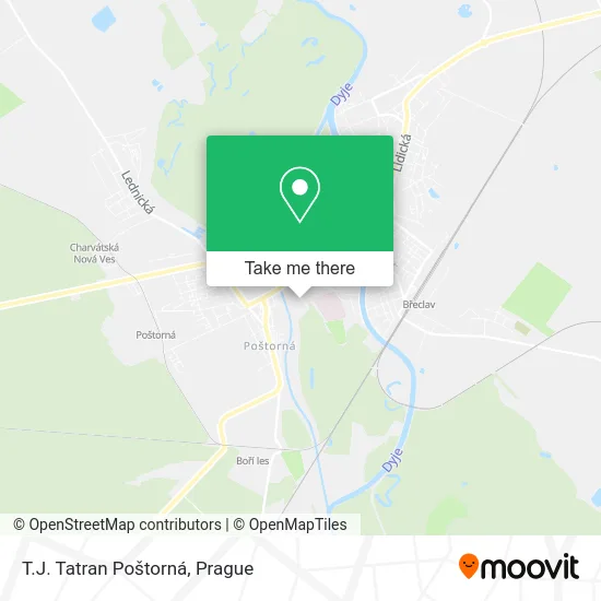 Карта T.J. Tatran Poštorná