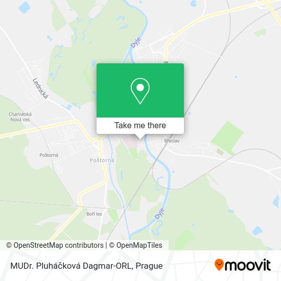 Карта MUDr. Pluháčková Dagmar-ORL
