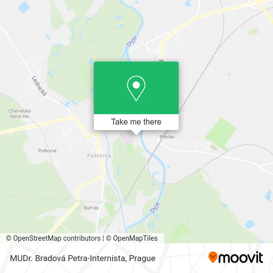 Карта MUDr. Bradová Petra-Internista