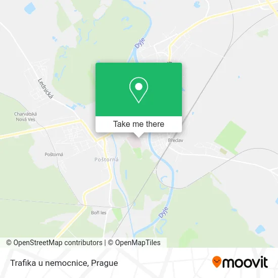 Карта Trafika u nemocnice