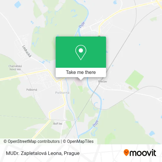 Карта MUDr. Zapletalová Leona