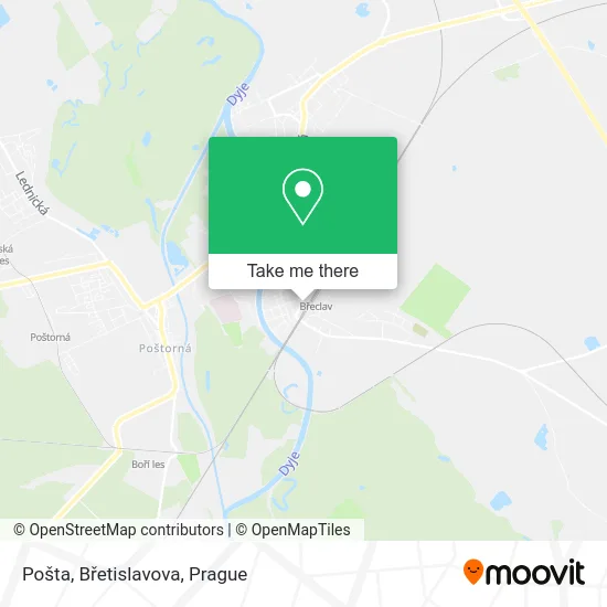 Карта Pošta, Břetislavova