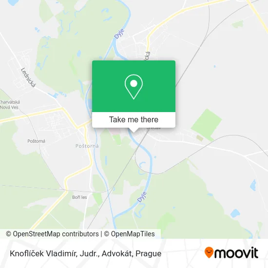 Карта Knoflíček Vladimír, Judr., Advokát