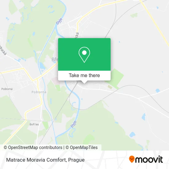 Карта Matrace Moravia Comfort